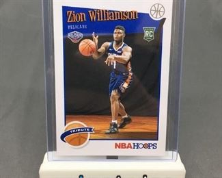 2019-20 Panini NBA Hoops Basketball #296 ZION WILLIAMSON Rookie Card