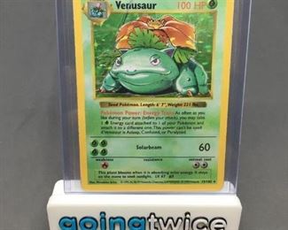 HIGH END - Base Set Shadowless HOLO RARE Pokemon Card - VENUSAUR 15103