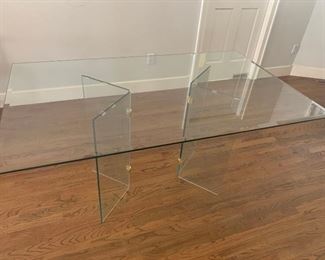 Beveled Glass Dining Table