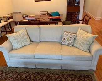 #4	Cream Sofa 84" Long	 $125.00 
