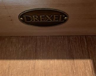 #11	Drexel Side Burled  w/5 Drawers  w/inlaid Top  29x12x29	 $175.00 
