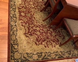 #17	Burgandy/Tan/ Machine Made Rug 54x85	 $30.00 
