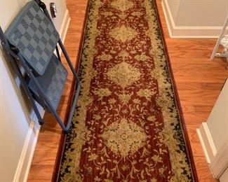 #36	runner machine-made rug  28x130	 $40.00 
