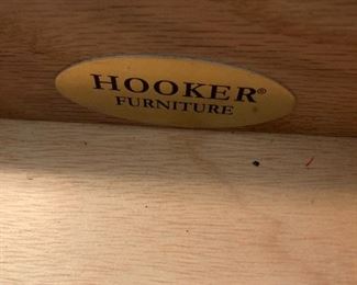 #46	Hooker Desk w/front slide-out Tray Side door (pull-out bottom) w/multi-media inputs on Left Side Door  58Wx26Dx30T	 $275.00 
