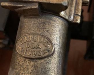 #45	Civil War Era Cannon  w/ammo wagon (as is) 1861 Dahlgren 	 $100.00 
