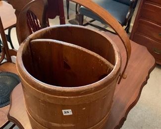 #66	Primitive Wood Sugar Bucket	 $25.00 
