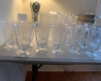 #107	Duncan Miller Chantilly Iced Tea Goblets - set of 15	 $150.00 
#108	Duncan Miller Chantilly Small  set of 11- as is	 $60.00 
#109	Duncan Miller Chantilly Water Goblets - set of 15 - as is	 $150.00 
#110	Duncan Miller Chantilly Champagne/Sherbert - set of 8 - as is	 $70.00 
#111	Duncan Miller Chantilly small Wine Glass - set of 7 - as is	 $45.00 
