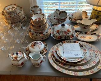 #112	"Wincanton" WoodWare vintage Wood & Son England 142 pcs. As is	 $440.00 
