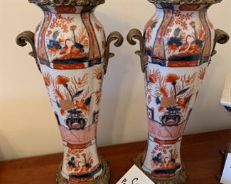 #113	Castilian Porcelain & Brass Candle Holders - sold as a set	 $150.00 
