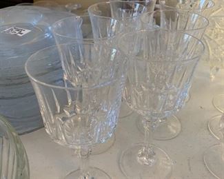 #116	J.G. Durand Crystal Longchamps Stemware set of 12 6.5"	 $50.00 
#117	J.G. Durand Crystal Longchamps Stemware set of 7 6.25"	 $35.00 
