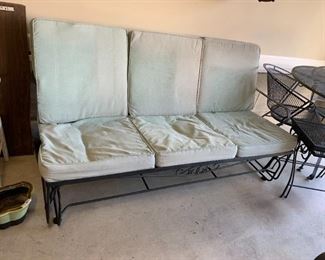 #123	Wrought Iron Glider w/Loose Cushions 68"L	 $100.00 
