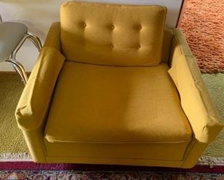 Mid-Century Upholstered Armchair 
