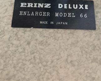 Prinz Deluxe Photo Enlarger Model 66 