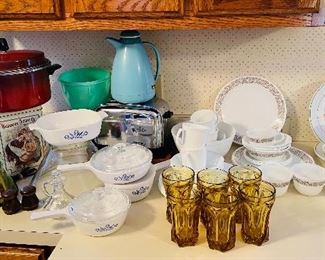 vintage dishes, cookware
