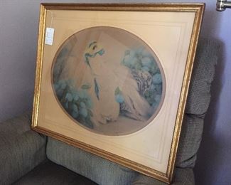 Louis Eicart signed original etching.