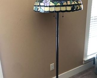 Another of the reproduction stained glass floor lamps