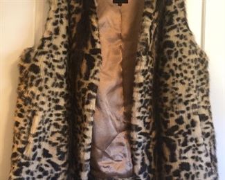 Faux fur vest