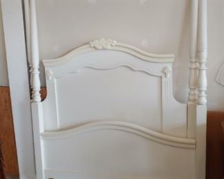 Queen Headboard, footboard and side rails.  Also has support bars for the box spring.  See next photos for details    $175... NOW $100...