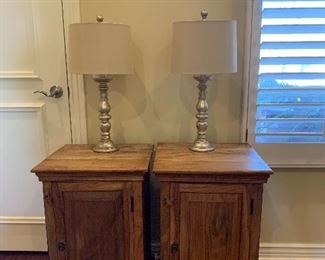 Solid Wood Side Tables/Chests, Table Lamps