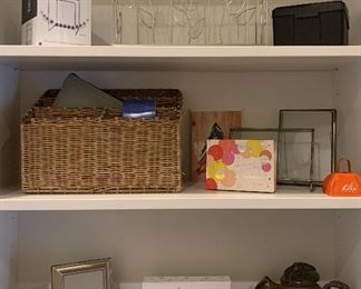 Office Supplies, Pottery, Frames, etc