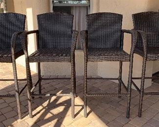 All Weather Wicker Barstools