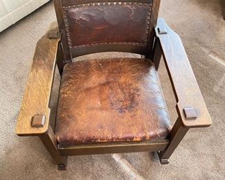 Stickley Brothers Quaint Furniture Mission Oak Rocker Model 790 Rocking Chair Arts & Crafts	35x28x30in	HxWxD