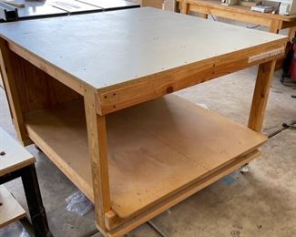 Custom Garage Rolling Work Table	35x48x48in	HxWxD
