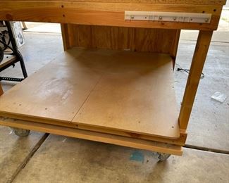 Custom Garage Rolling Work Table	35x48x48in	HxWxD
