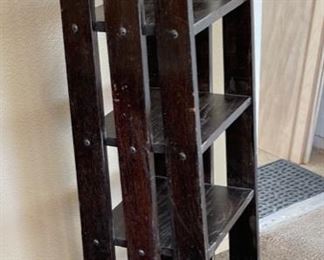 Rustic 4-Shelf Slender Book Stand	48x18x15in	HxWxD
