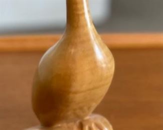 Cherokee JA Bradley Hard Rock Maple Wood Carved Goose Folk Art	10in H	
