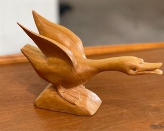 John C Campbell Folk School Wood Carved Goose Duck Glenn Brown GB	6in H
