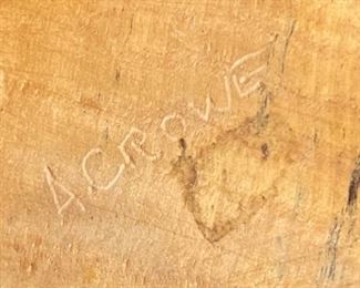 RARE Cherokee Amanda Crowe Carved Wood Quail	2.5inH	
