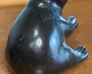 Santis Cast Bronze Bear Statue Figure #1	6in H	
