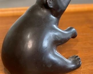 Santis Cast Bronze Bear Statue Figure #2	6in H	
