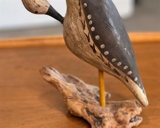 Bob Booth Carved Wood Shore Bird #3 Chincoteague Island, VA Shorebird	10in H	
