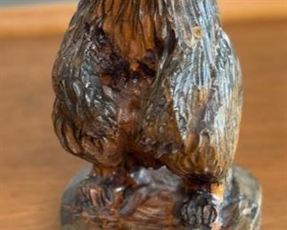 Carved Wood Bear Manby	8in H	
