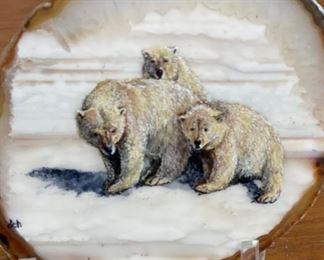 GLYPH Don Holcombe Art Brazil Agate	4.5in H	
