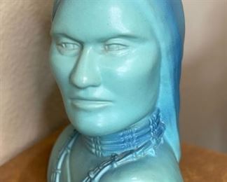 Van Briggle Sacajawea Art Pottery Native American bust Sacagawea	11x8x6in	
