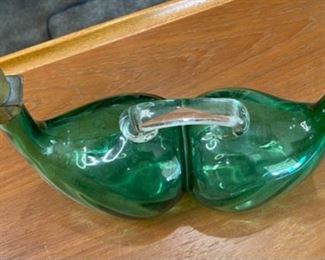 AS-IS Antique Blown Glass Double Duck Decanter	8x13x4.5in	HxWxD
