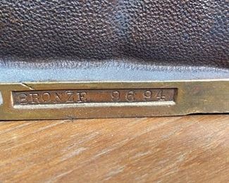 Vintage Judd 9694 Bronze Bookends Western Grazing Horse Gregory Allen	5x5.75x2.25in	HxWxD
