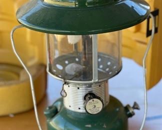Coleman 220F Vintage  Lantern with Case		
