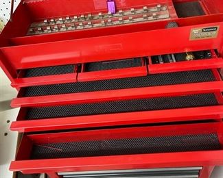 Vintage Snap-On top Tool Chest 6-Drawer KRA 56B	15x26x12in	HxWxD
