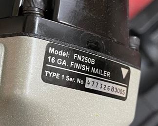 Porter Cable Pneumatic Finish Nailer in Case FN250B Nail Gun		
