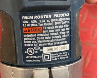 Bosch Colt Palm Router PR20EVS		
