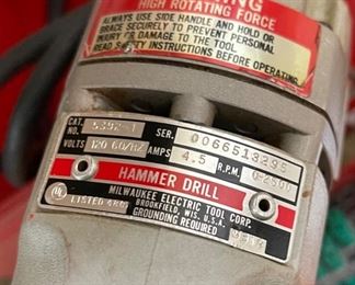 Milwaukee 5392-1 Hammer Drill in Case		

