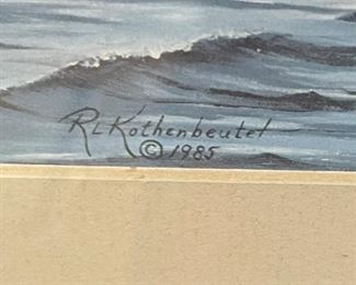RL Kothenbeutel Windward  Canada Geese Framed Print	14x17.5in	
