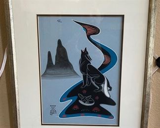 *Original* Navajo Art Adee Floating Voice of The Dawn Adolph Bittany Dodge Native American	20x17in	
