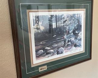 *Signed* Chet Reneson Secret Pool Litho Framed Limited Edition Print	21x25in	

