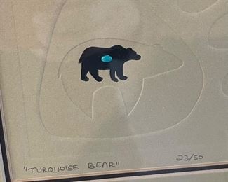 Snow Imp Turquoise Bear Art	12.5x12.5in	
