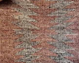 Authentic Vintage Navajo  Twill Saddle Blanket Rug Native American Dinnebito  1970 Museum of Northern Arizona	28.5x30.5in	
